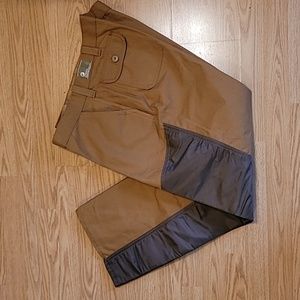 JCPenney Hunting Apparel Pants Vintage 1970's Canvas Nylon Brown 43x30 NWOT